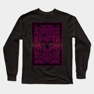 Gold sugar skull Long Sleeve T-Shirt